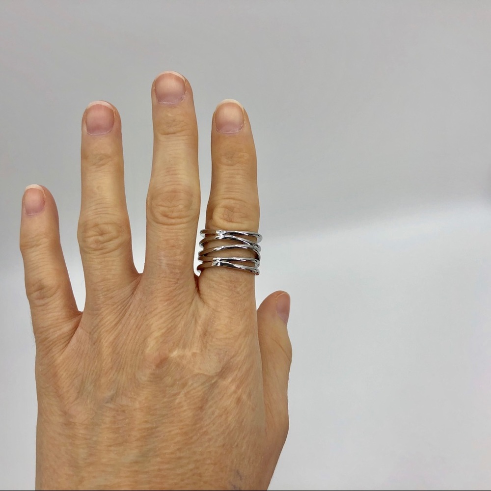 Beautiful 925 silver spiral ring - Picture 2 of 6